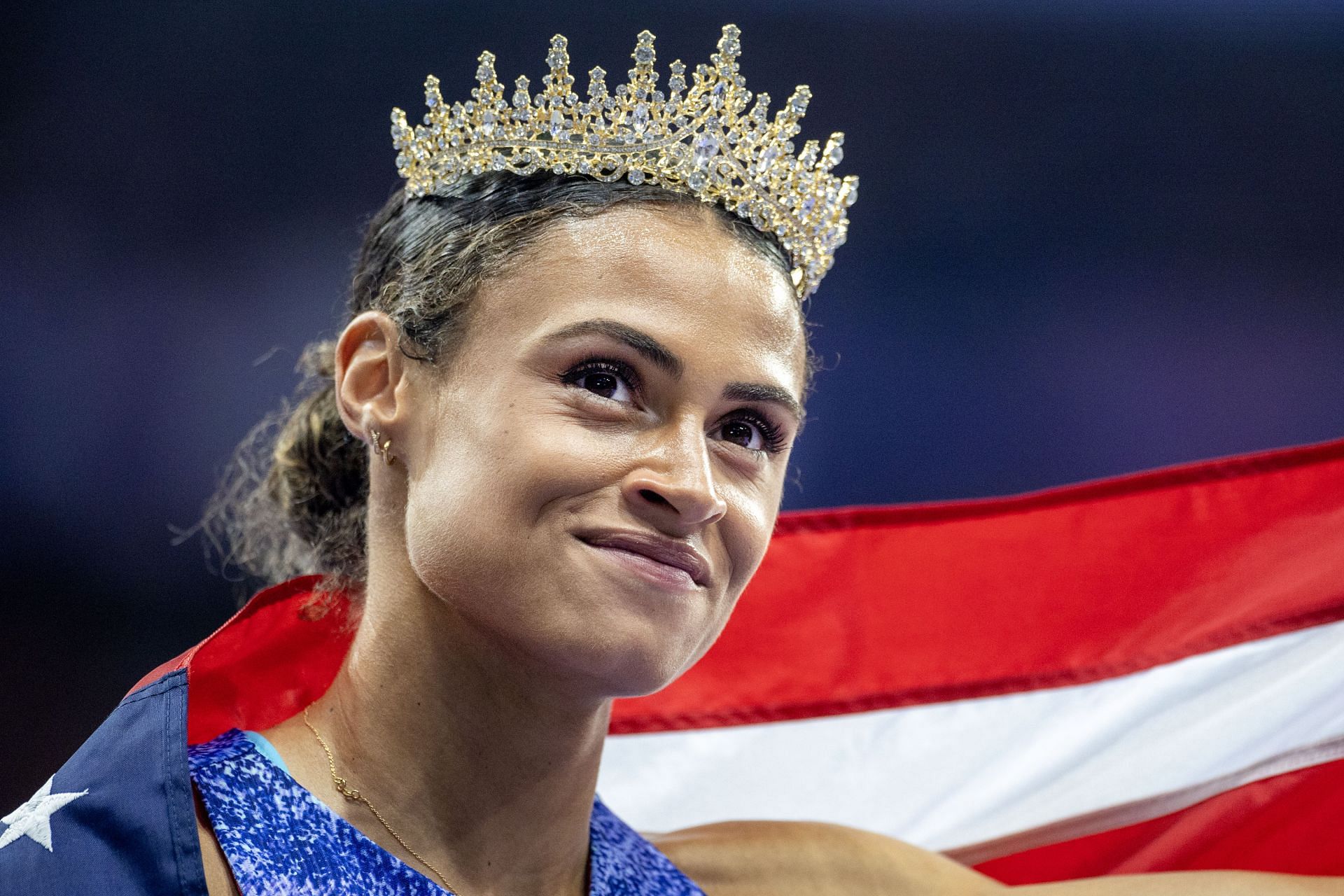 Sydney McLaughlin-Levrone of the United States during the 2024 Summer Olympic Games in Paris, France. (Photo via Getty Images)